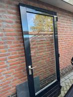 Hardhouten Buitendeur met Beslag & Dubbel Glas, Ophalen