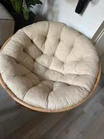 Rotan Papasan Stoel - Comfortabel en Stijlvol, Ophalen, Bruin, Riet of Rotan, Zo goed als nieuw