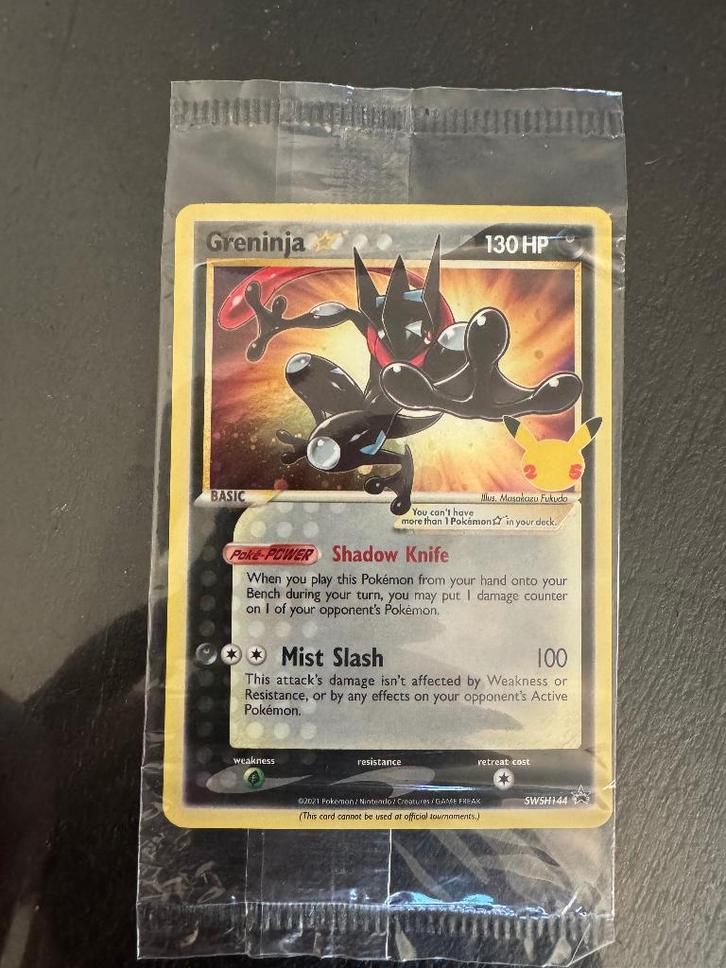 Greninja Gold Star SWSH 144, Hobby en Vrije tijd, Verzamelkaartspellen | Pokémon, Nieuw, Losse kaart, Foil, Ophalen of Verzenden