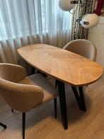 Leuk setje met tafel en 2 stoelen, Ophalen, Hout, Twee, Bruin