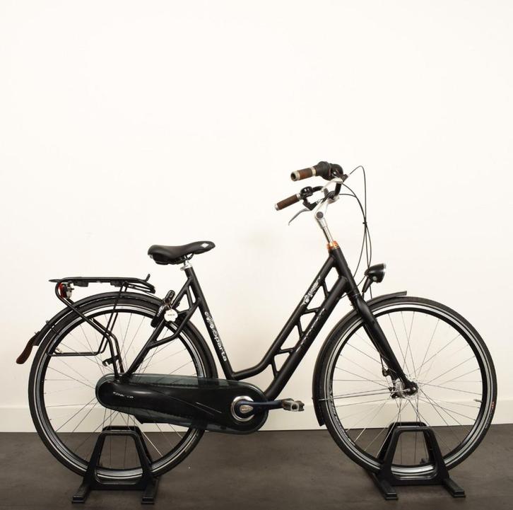 Sparta Gallery Dames Black Matt 57cm 2018, Fietsen en Brommers, Fietsen | Dames | Damesfietsen, Gebruikt, Sparta, 56 cm of meer