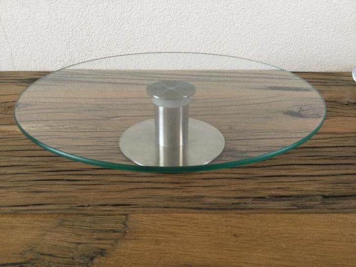 etagère rond standaard met 1 niveau poot is draaiend, Huis en Inrichting, Woonaccessoires | Etagères, Zo goed als nieuw, Ophalen of Verzenden