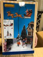 Kerstman met arreslee die rondjes draait van Lemax ., Diversen, Kerst, Ophalen, Zo goed als nieuw