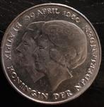 142 Dubbele kop guldens, Postzegels en Munten, Munten | Nederland, Verzenden, Koningin Beatrix, 1 gulden, Losse munt