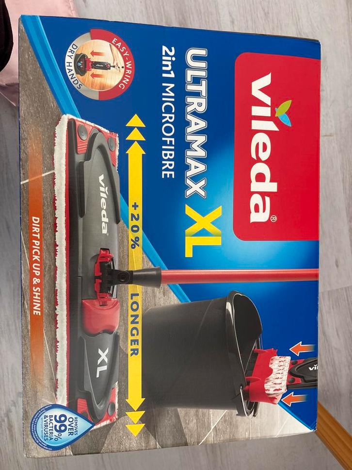 Vileda Ultramax XL Mop, Huis en Inrichting, Schoonmaakartikelen, Mop of Dweil, Ophalen of Verzenden