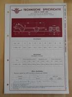 DAF G 1500 P Technische Specificatie folder 1955 G1500 P, Ophalen, Zo goed als nieuw, Overige merken, DAF