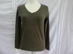 ANNI ROLFI groen stretch shirt - maat S, Kleding | Dames, T-shirts, ANNI ROLFI, Verzenden, Zo goed als nieuw, Lange mouw