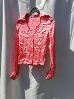 roze glanzende jaren 70 blouse. Mt 38, Ophalen of Verzenden