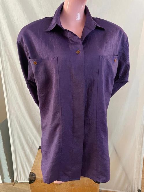 Oversized paars overhemd met blinde knopen – Maat 38, Kleding | Dames, Blouses en Tunieken, Zo goed als nieuw, Maat 38/40 (M)