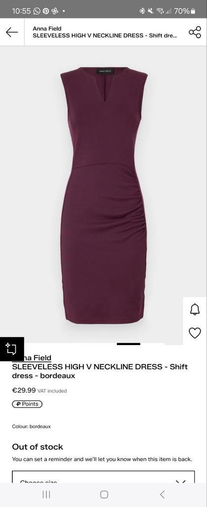 Anna Field Mouwloze Jurk Bordeaux, Kleding | Dames, Jurken, Ophalen of Verzenden