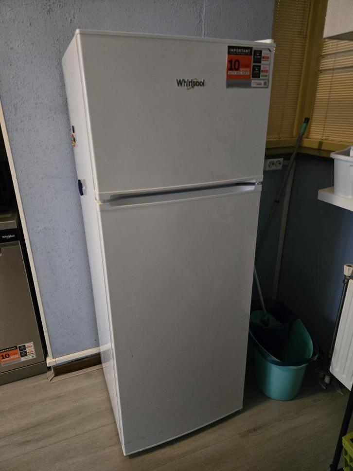 Whirlpool koelkast koel-vriescombinatie wit, Witgoed en Apparatuur, Koelkasten en IJskasten, Zo goed als nieuw, Met aparte vriezer