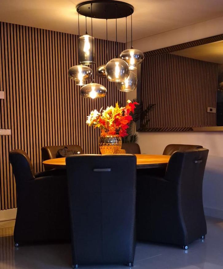 TE KOOP! *Stijlvolle design plafondlamp*, Huis en Inrichting, Lampen | Hanglampen, Zo goed als nieuw, 50 tot 75 cm, Ophalen