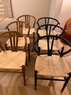 Wishbone Chair / Eetkamerstoelen 6 stuks, Huis en Inrichting, Stoelen, Ophalen, Gebruikt, Bruin, Scandinavisch