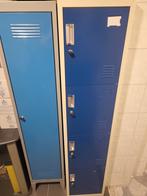 2 IJzeren Kasten, lockers - Schoon - Met Sleutels, Ophalen, Zo goed als nieuw, Industrieel