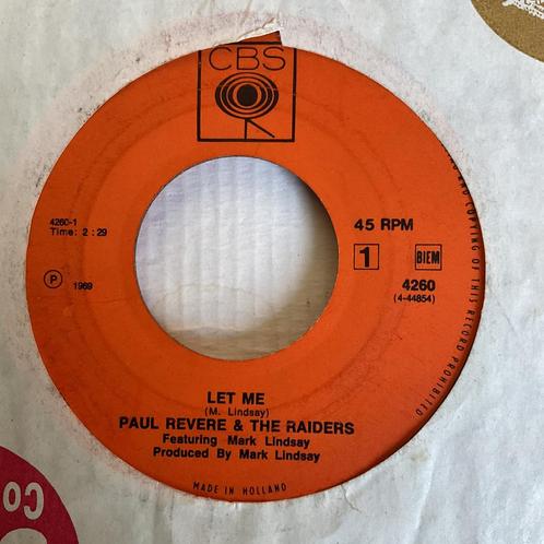 Paul Revere and the raiders - Let me, Cd's en Dvd's, Vinyl Singles, Gebruikt, Pop, Ophalen of Verzenden