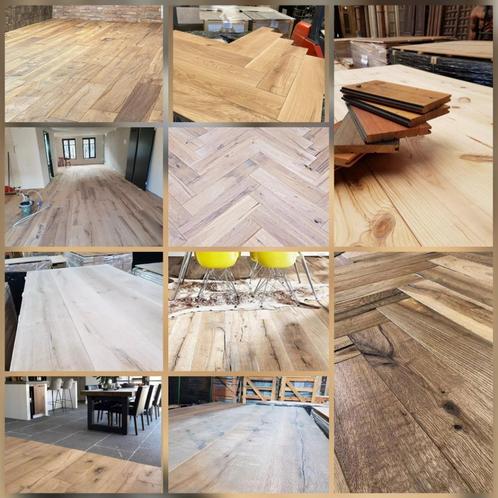EIKEN VISGRAAT VLOEREN VISGRAATPARKET ECHTE HOUTEN VLOER!, Doe-het-zelf en Verbouw, Vloerdelen en Plavuizen, Nieuw, Parket, Hout