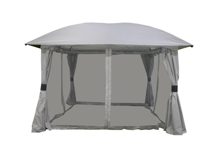 UITVERKOOP! OP=OP! Tuinpaviljoen 3,5x3,5 Stone Grey Lindo, Tuin en Terras, Partytenten, Nieuw, Paviljoen, Minder dan 5 meter, Minder dan 4 meter