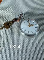 Antiek Engels zilveren zak horloge, Antiek en Kunst, Ophalen of Verzenden