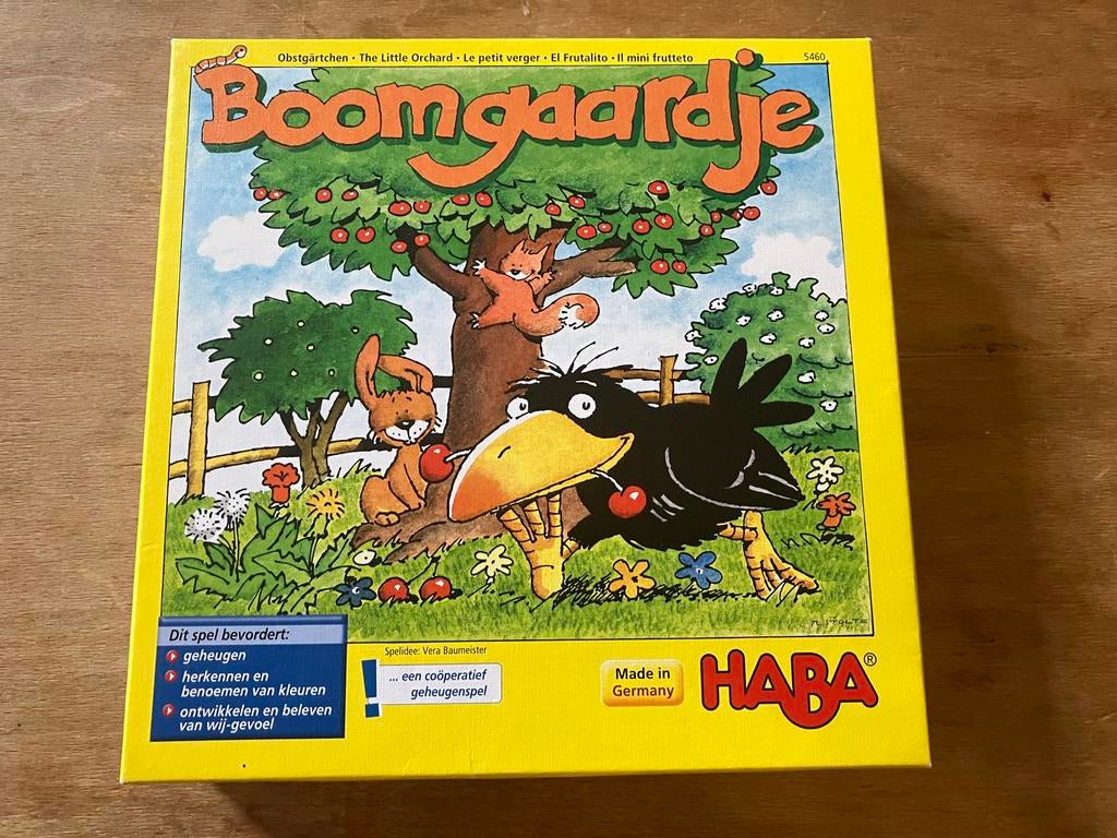 HABA Boomgaardje - Leuk spel voor kleine kinderen, Een of twee spelers, Ophalen of Verzenden, Zo goed als nieuw
