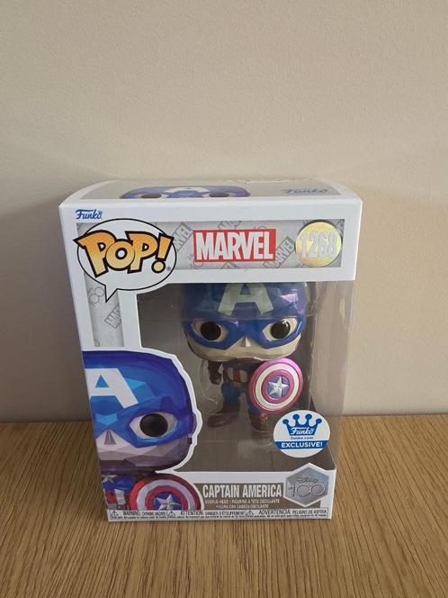Funko Pop! 1268 Captain America (Facet) - Disney 100, Verzamelen, Poppetjes en Figuurtjes, Nieuw, Verzenden