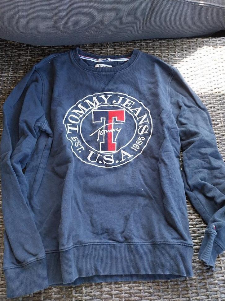Trui Tommy Jeans, Kleding | Heren, Truien en Vesten, Zo goed als nieuw, Maat 48/50 (M), Blauw, Ophalen of Verzenden