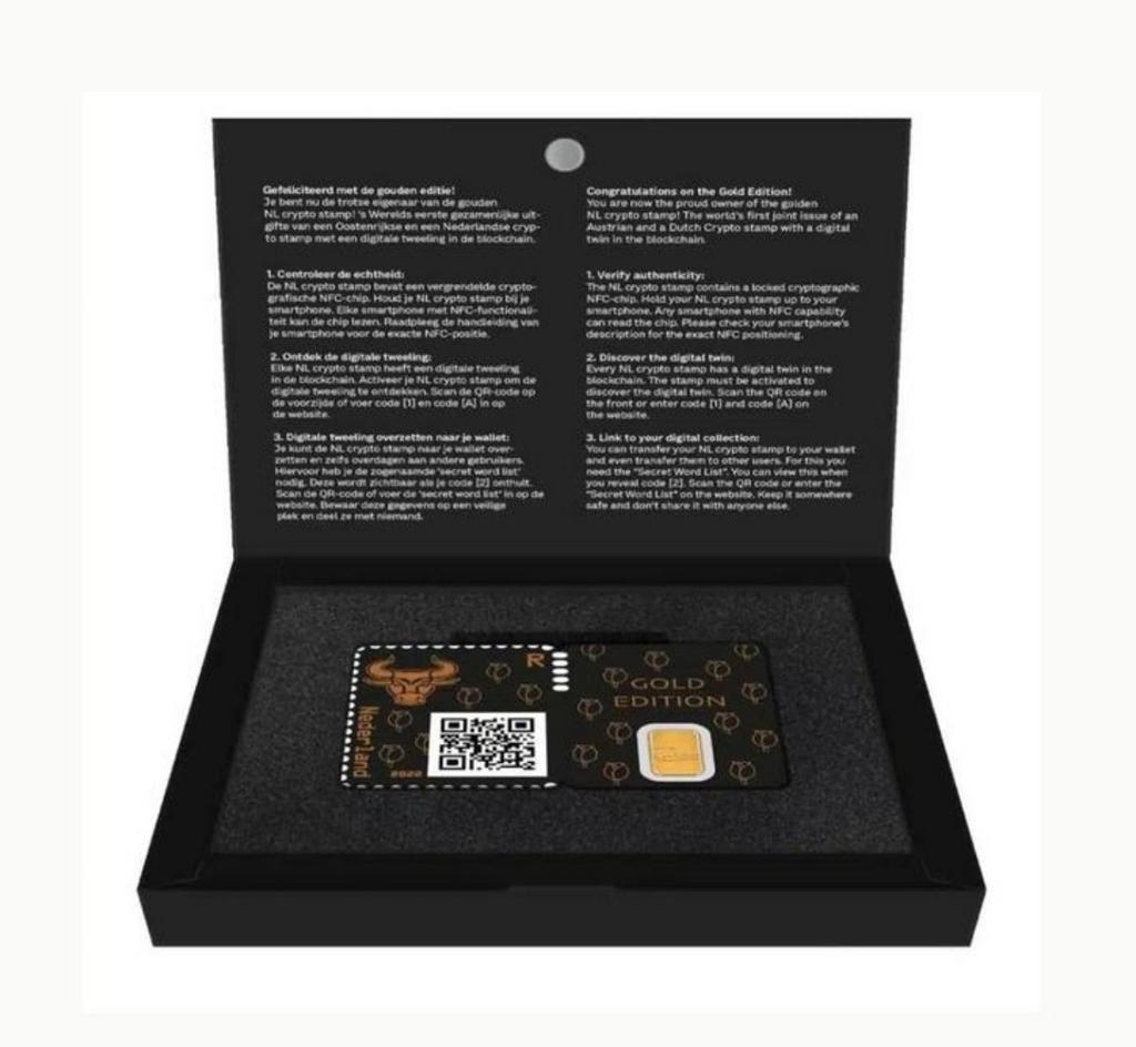 ≥ Crypto Stamp Goud - Limited Edition — Postzegels | Nederland — Marktplaats