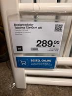 Designradiator Taberna 72x40cm wit, Doe-het-zelf en Verbouw, Ophalen, 30 tot 80 cm, Radiator, Nieuw