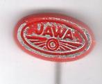 JAWA zilver op rood plastic bromfiets speldje ( G_061 ), Verzamelen, Speldjes, Pins en Buttons, Verzenden, Zo goed als nieuw, Transport