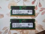32 gb ram (2x16) 4800mhz, Computers en Software, RAM geheugen, 32 GB, DDR4, Ophalen of Verzenden, Zo goed als nieuw