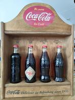 Coca Cola flesjes + display voor verzameling (replica), Verzamelen, Ophalen, Zo goed als nieuw
