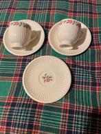 Wedgwood ROSALIND espressokopjes koffiekopjes met schotels, Antiek en Kunst, Ophalen of Verzenden
