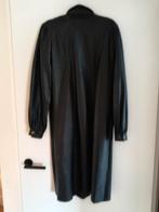 Vegan leren doorknoopjurk, maat 38/40, Ophalen of Verzenden, Zo goed als nieuw, Zwart, Jurk