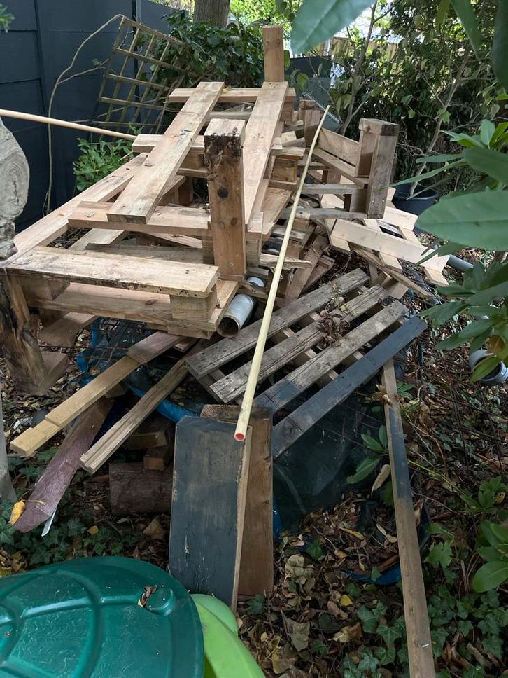 Pallets en Sloophout - DIY Projecten, Doe-het-zelf en Verbouw, Hout en Planken, Gebruikt, Pallet, Overige houtsoorten, Minder dan 200 cm