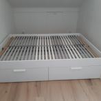 Ikea Brimnes bed 140 x 200, Huis en Inrichting, Slaapkamer | Bedden, Gebruikt, 140 cm, Wit, Hout