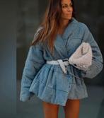 Zara spijkerjas pufferjas maat L nieuw, Blauw, Zara, Maat 42/44 (L), Nieuw