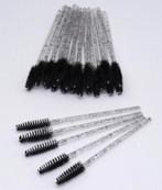 Wimpers borsteltjes 25 stuks / eyelash brushes, Ophalen of Verzenden, Zo goed als nieuw, Zwart