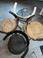 4 Thonet stoelen, Huis en Inrichting, Stoelen, Ophalen, Gebruikt, Bruin, Vier