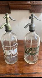 2 zeer oude sifonflessen spuitwater fles van glas, Antiek en Kunst, Ophalen of Verzenden