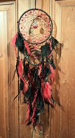 Ibiza stijl dromenvanger zwart rood met oosterse hanger, Huis en Inrichting, Ophalen of Verzenden, Nieuw