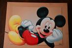 Schilderijtje Mickey mouse  z.g.a.n., Ophalen of Verzenden, Mickey Mouse, Zo goed als nieuw, Overige typen