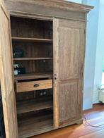Vintage Teak Houten kast, Ophalen, 100 tot 150 cm, 200 cm of meer, Zo goed als nieuw