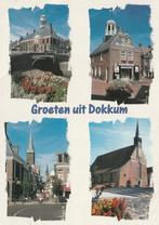 DOKKUM Stadhuis Straat Kerk Groeten, Verzenden, 1980 tot heden, Gelopen, Friesland