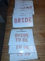 Ballonnen 'Bride' en 'Bride to be' - Feestdecoratie, Ophalen of Verzenden, Nieuw, Versiering, Geboorte of Huwelijk