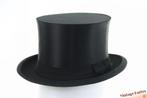 Vouwbare hoge hoed opera claque Elegant zwart zijde 56,5 -57, Zwart, Ophalen of Verzenden, Zo goed als nieuw, Accessoires