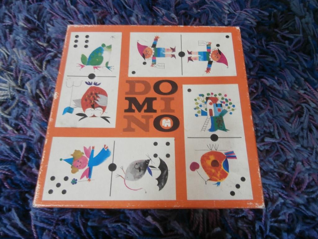 Spel domino kaartspel antiek model van jumbo gezelschapsspel, Ophalen of Verzenden, Gebruikt, Jumbo