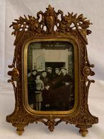 antieke bronzen staande lijst, Antiek en Kunst, Ophalen of Verzenden