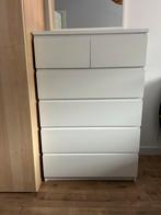 MALM ladekast 6 lades - wit, Ophalen, 5 laden of meer, 50 tot 100 cm, Zo goed als nieuw