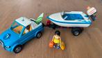 Playmobil auto met speedboot - 6864, Ophalen of Verzenden, Zo goed als nieuw