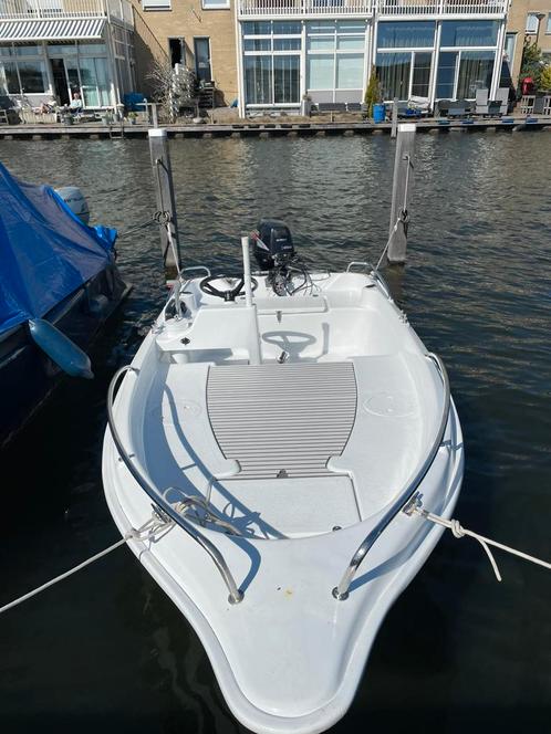 CONSOLEBOOT COMPLEET, Watersport en Boten, Vis- en Consoleboten, Zo goed als nieuw, Tot 10 pk, 3 tot 6 meter, Benzine, Buitenboordmotor