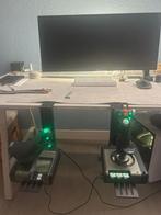 Saitek X52 HOTAS + Bureau Mount - Complete Set!, Computers en Software, Joysticks, Ophalen of Verzenden, Zo goed als nieuw